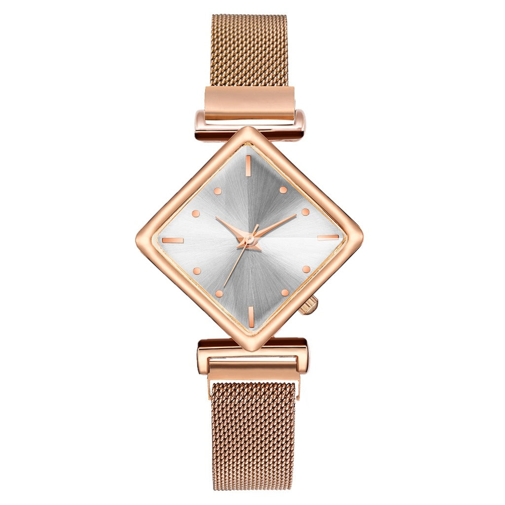 Coloured style diamond shape watch