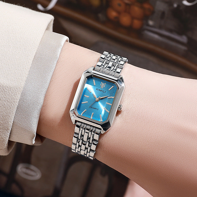 Letter horseshoe buckle quartz watch