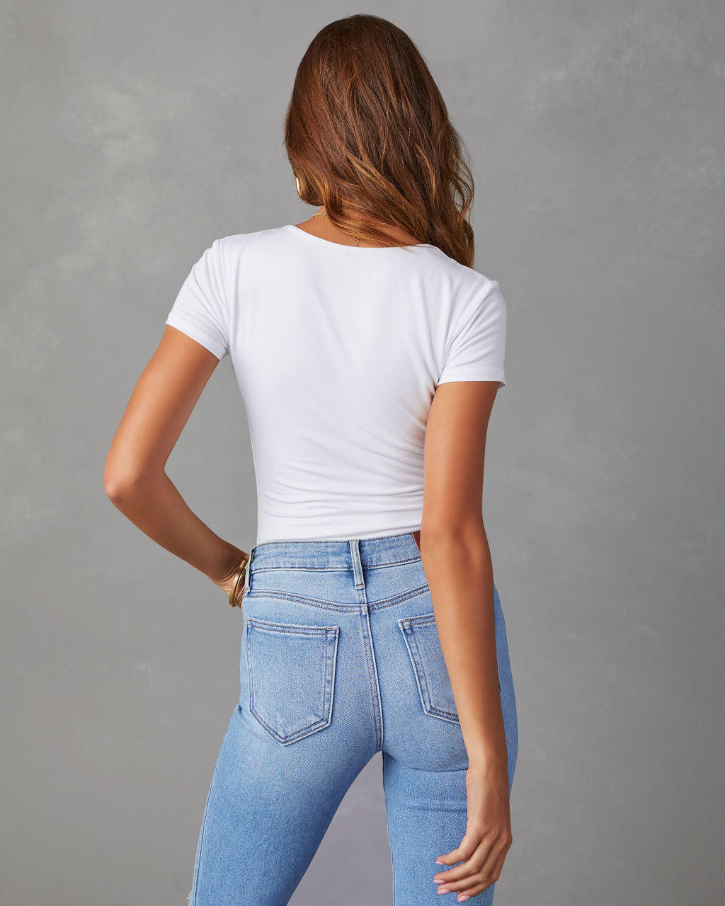 Ankle-Length Ripped Jeans