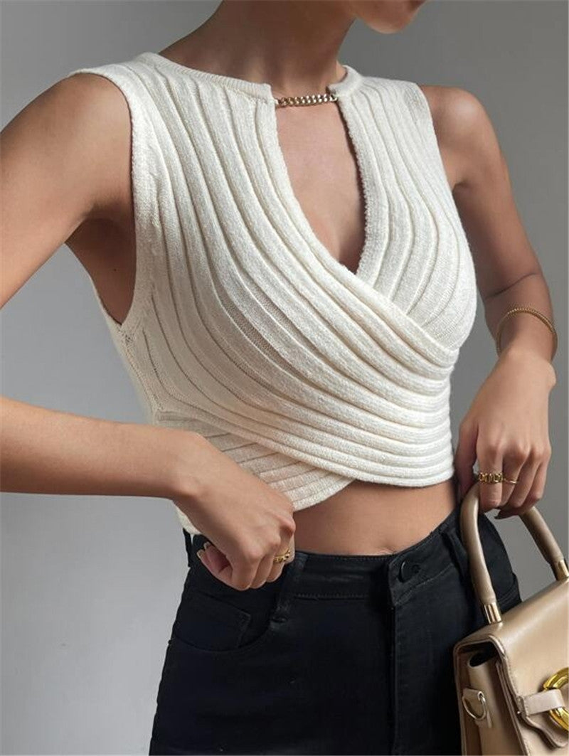 Crop Top Tank Top Chain