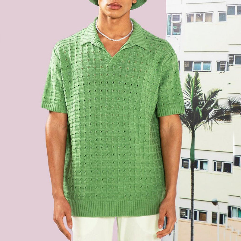 Patched Collared T-shirt
