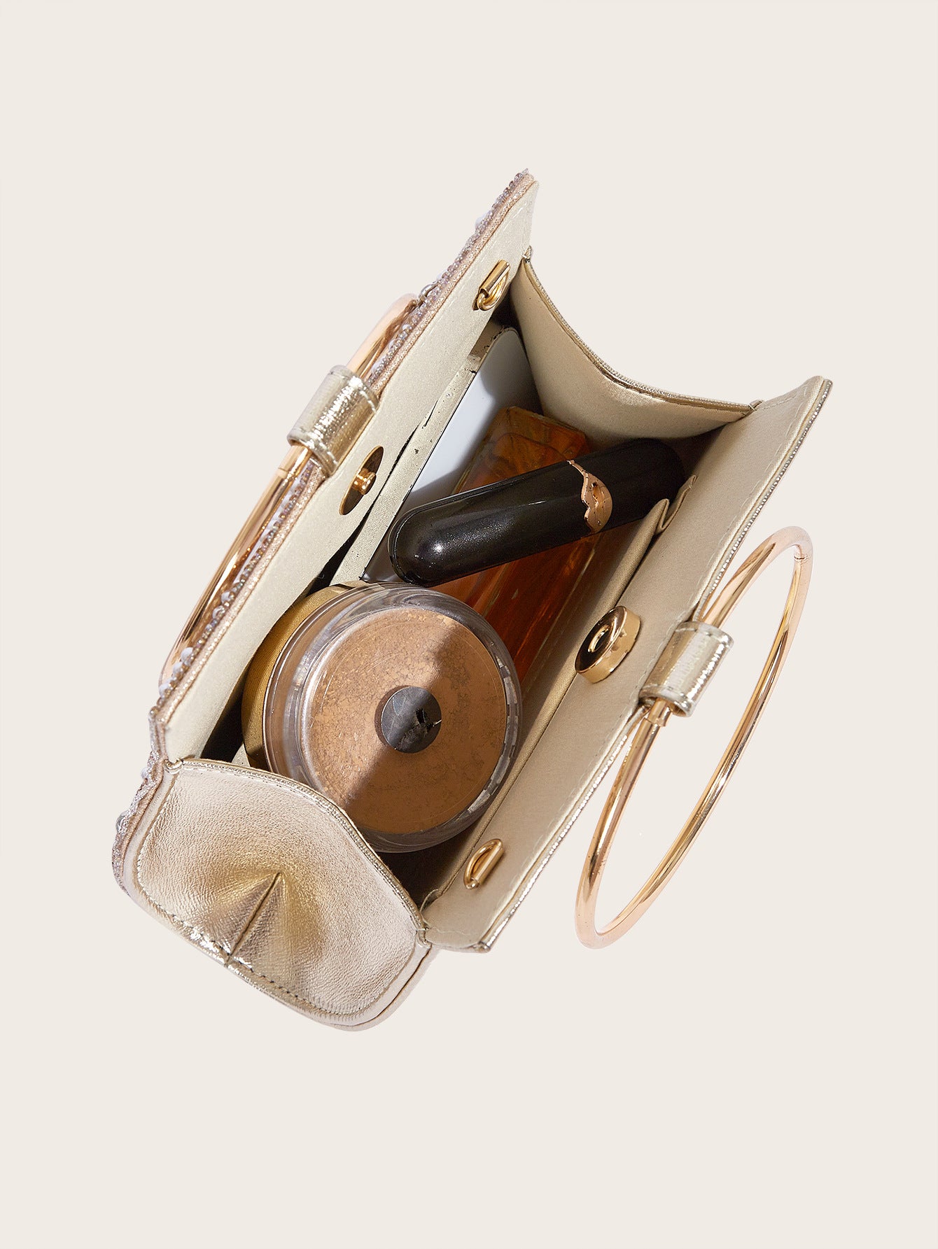 Lingge shell vegan leather bag