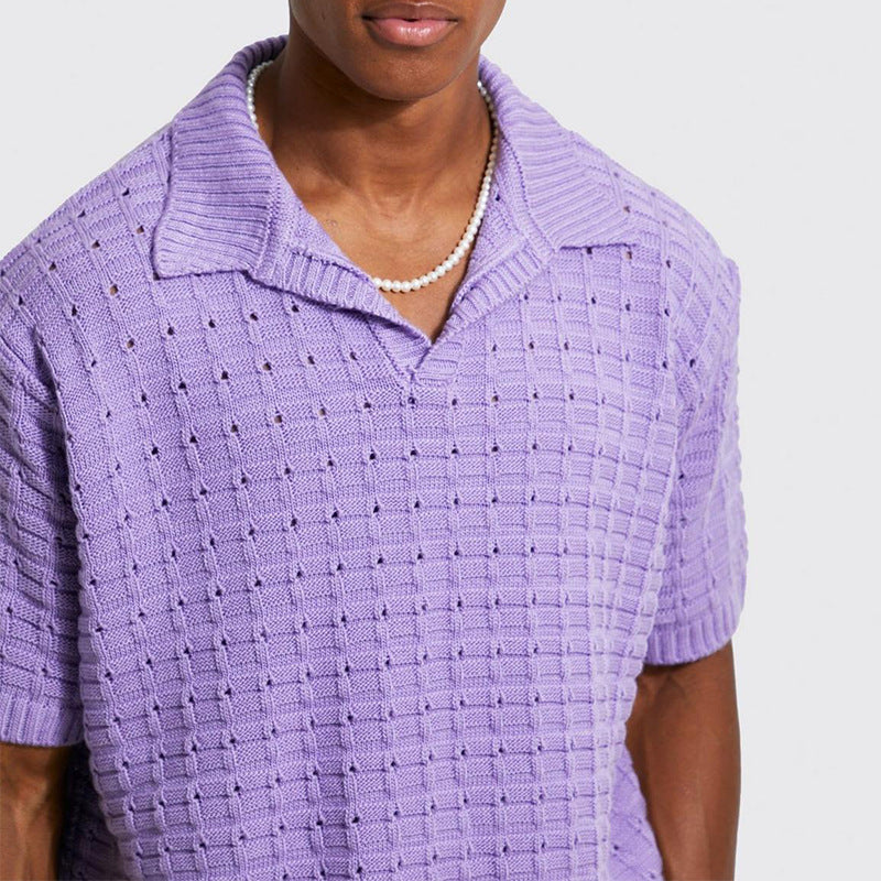Patched Collared T-shirt