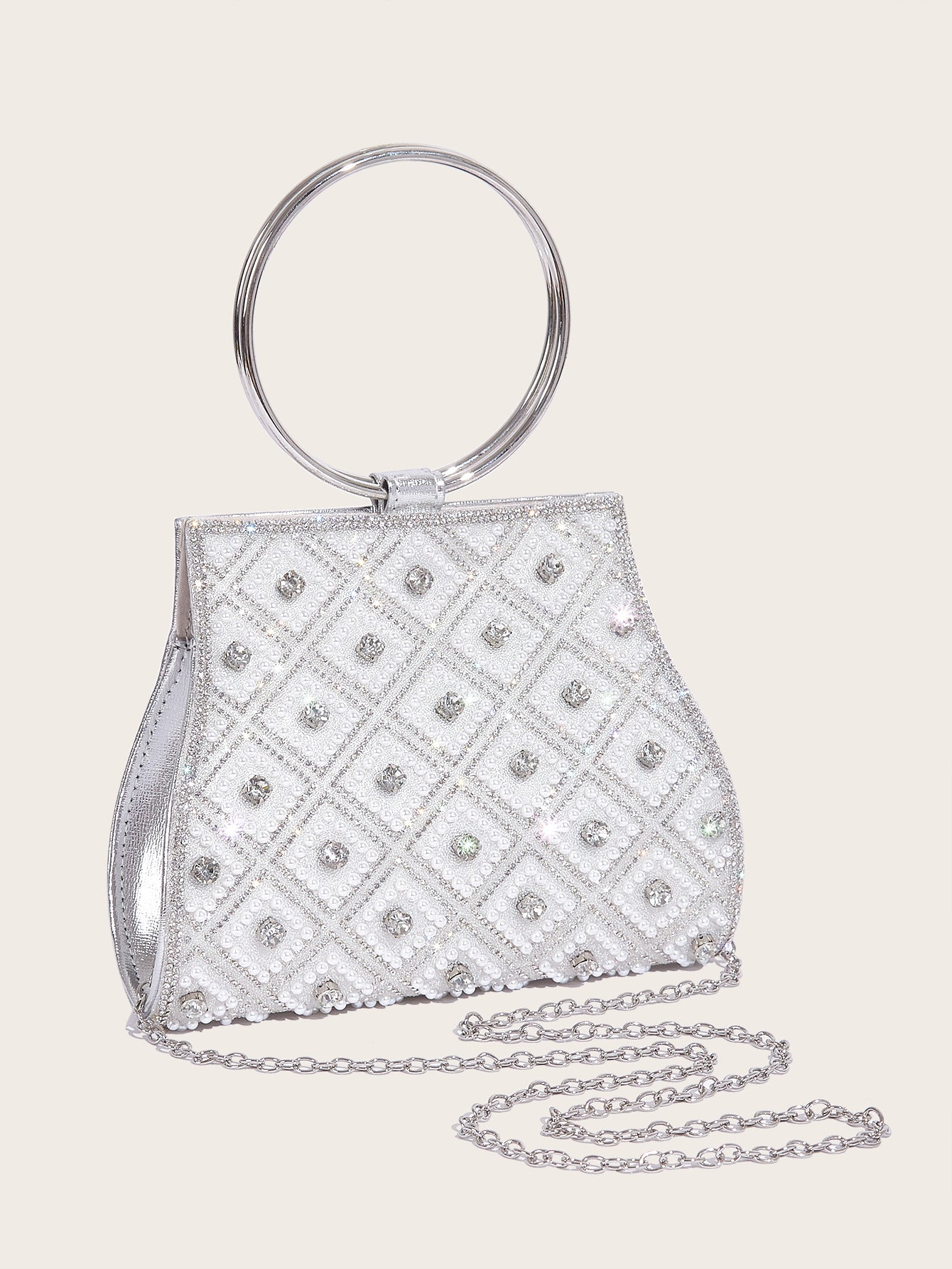 Lingge shell vegan leather bag