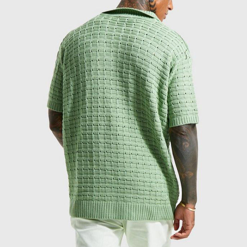 Patched Collared T-shirt