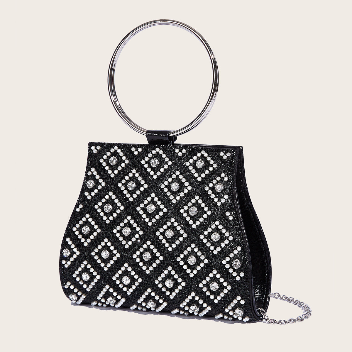 Lingge shell vegan leather bag