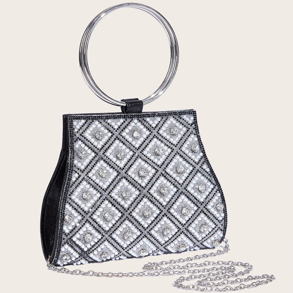 Lingge shell vegan leather bag