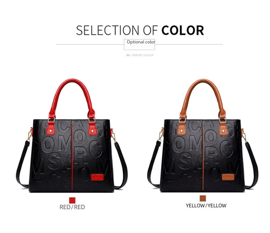 Lettered Vegan Leather Bag