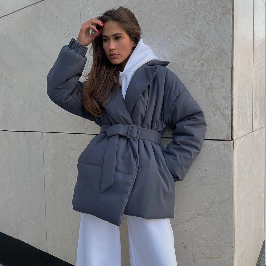 Tied Turndown Coat