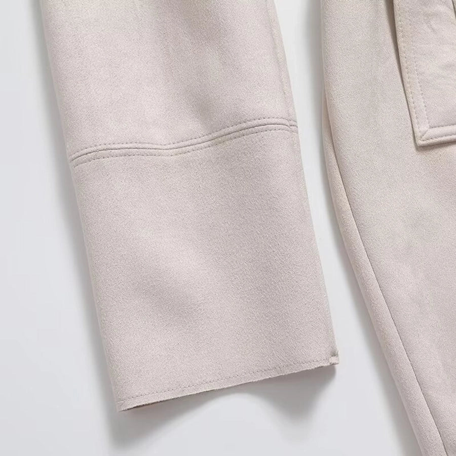 Double Breasted Belt Trench Coat
