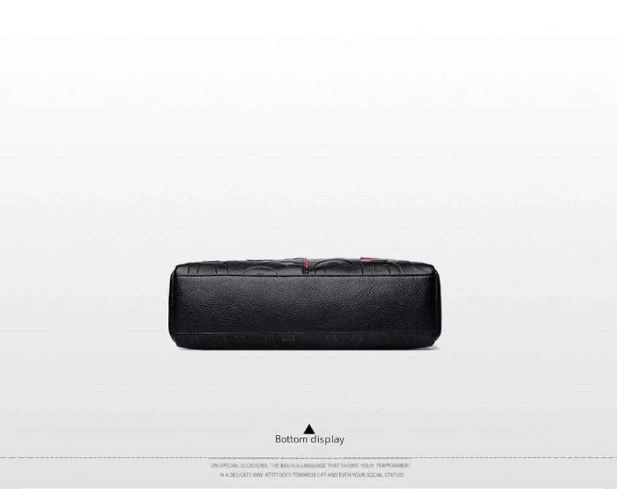 Lettered Vegan Leather Bag