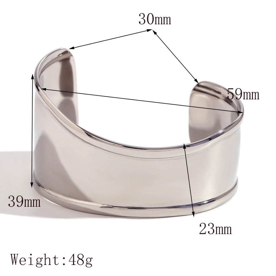 Round 14K Gold Plated Bangle