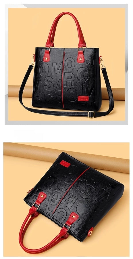 Lettered Vegan Leather Bag