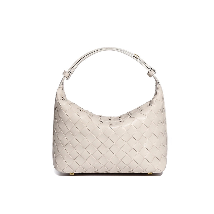 Medium classic style weaved zipper underarm bag