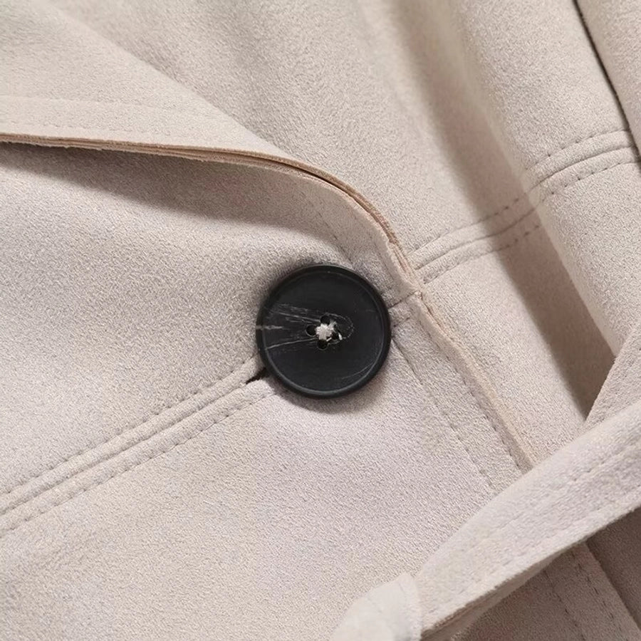 Double Breasted Belt Trench Coat