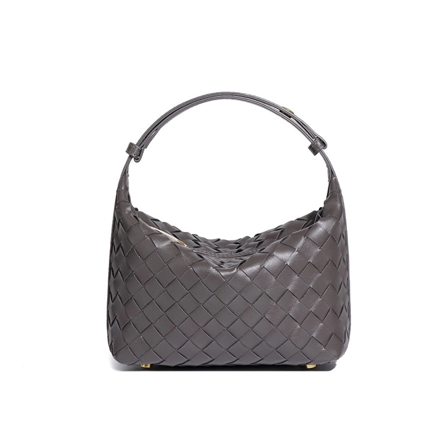 Medium classic style weaved zipper underarm bag