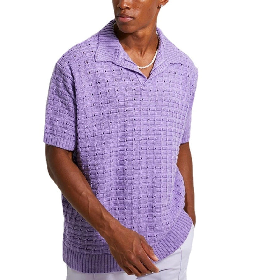 Patched Collared T-shirt