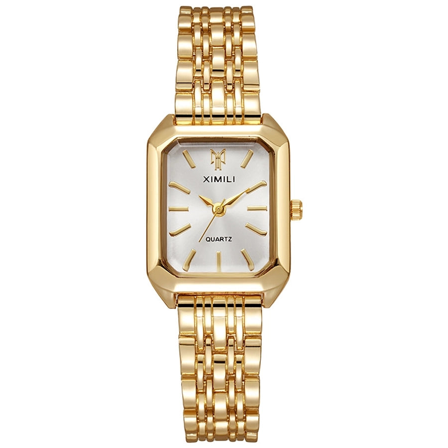 Letter horseshoe buckle quartz watch