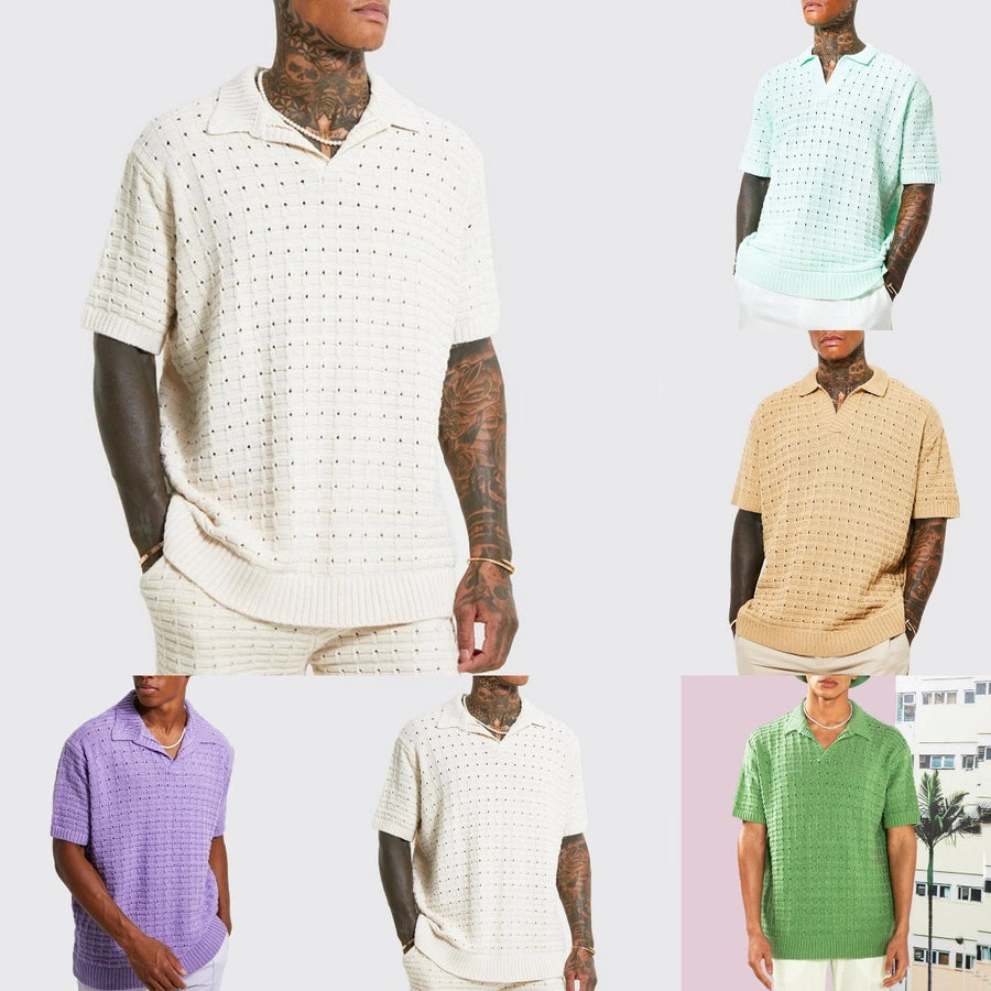 Patched Collared T-shirt