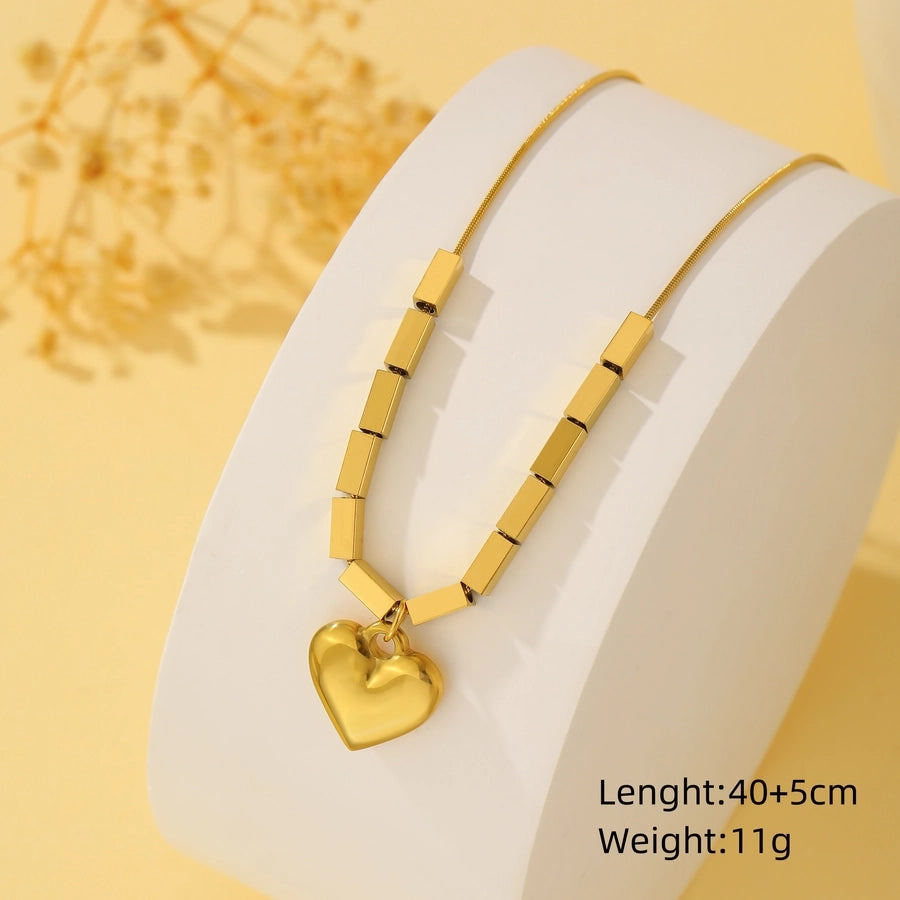 18K Gold Plated Simple Style Classic Style Roman Pendant Necklace