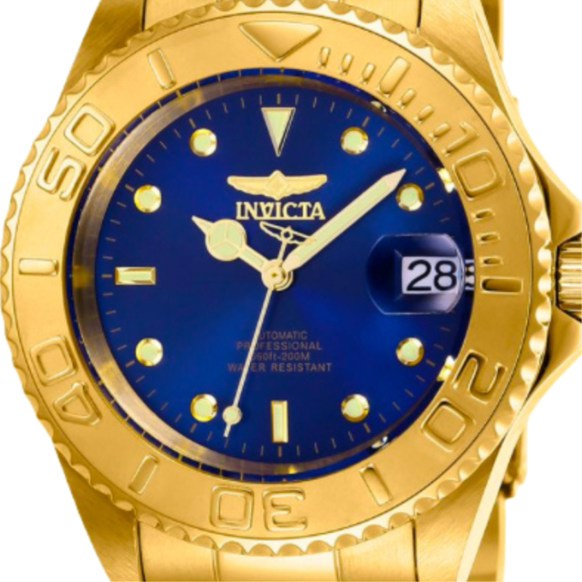 Invicta Gold & blue watch