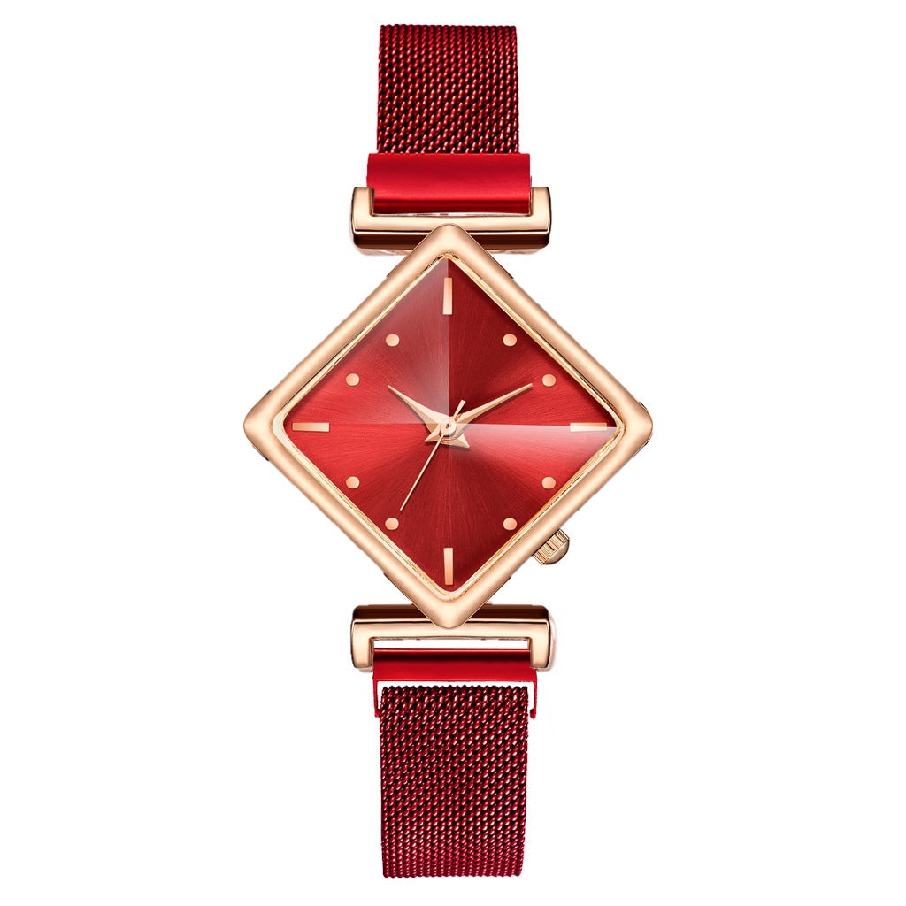 Coloured style diamond shape watch