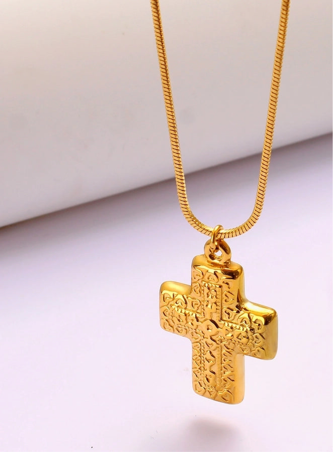 Vintage Style Cross Pendant Necklace