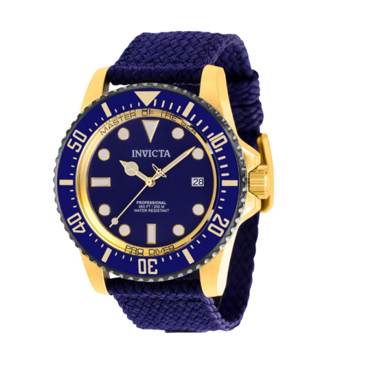 Blue & gold Invicta watch