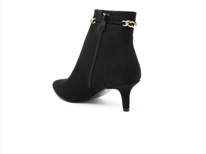 Fashion attitude black ankle boots