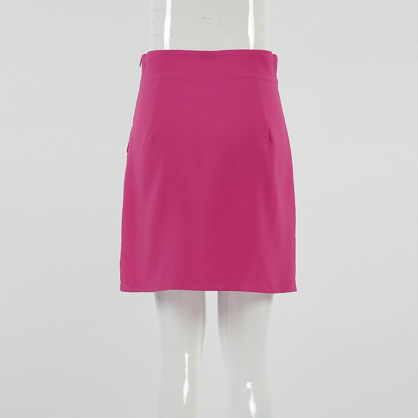 Pink Above Knee Skirts