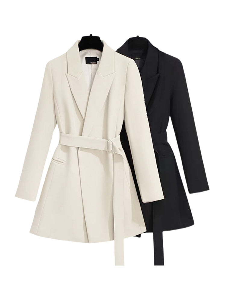 Long Sleeve Belted Blazer