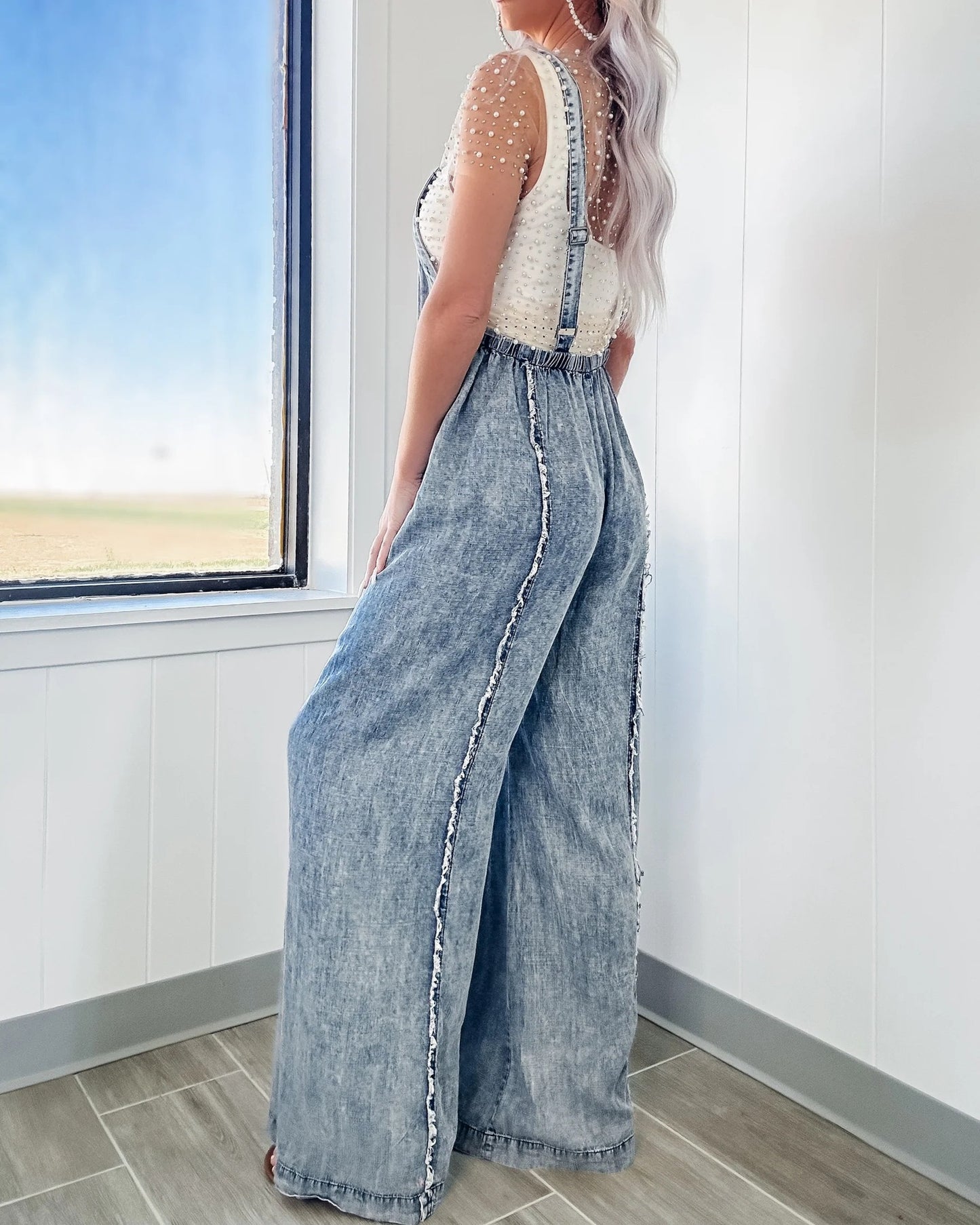 Full Length Raw Hem Yeast Factory Drift Jumpsuit