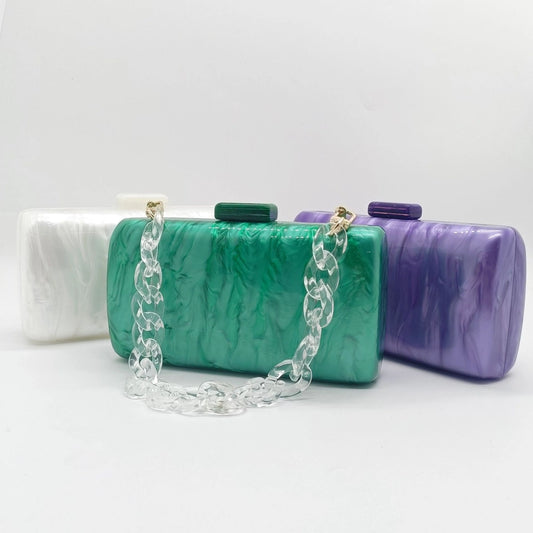 Acrylic Square Evening Bags