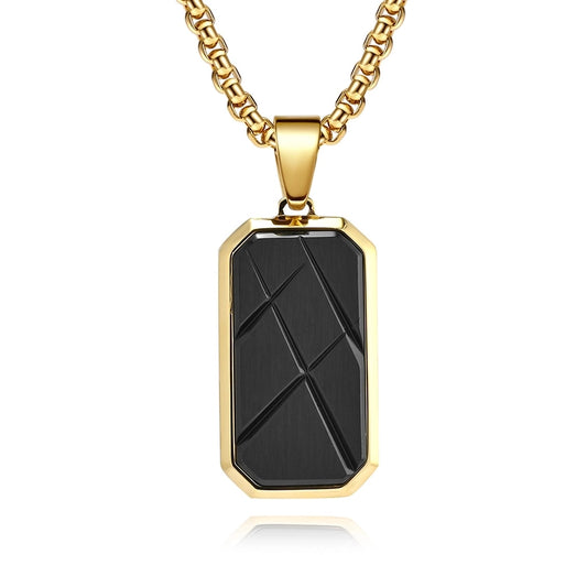 Roman Style Geometric Pendant Necklace