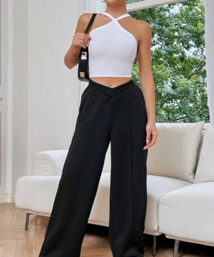 Simple Style Loose Fit Bottoms