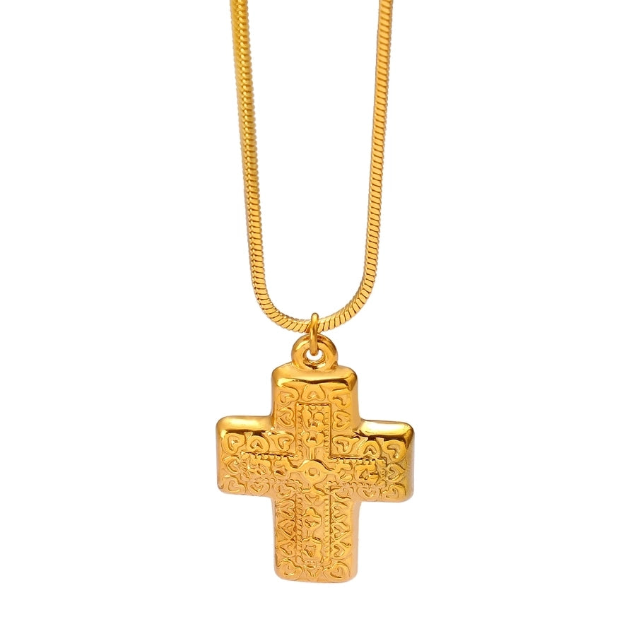 Vintage Style Cross Pendant Necklace