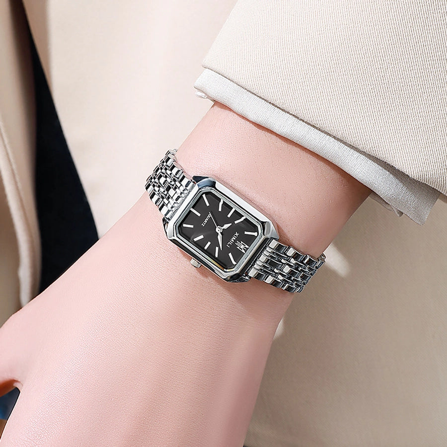 Letter horseshoe buckle quartz watch