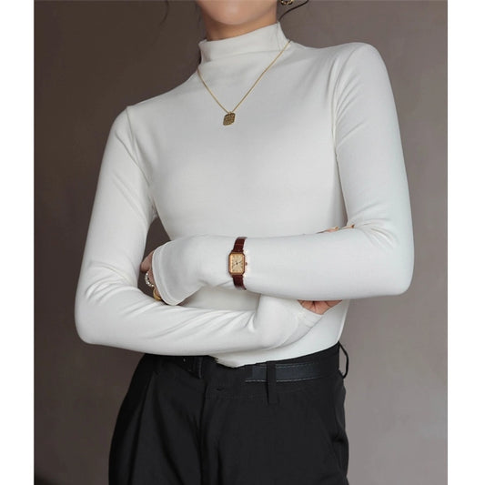 High Neck Style Long Sleeve T Shirt