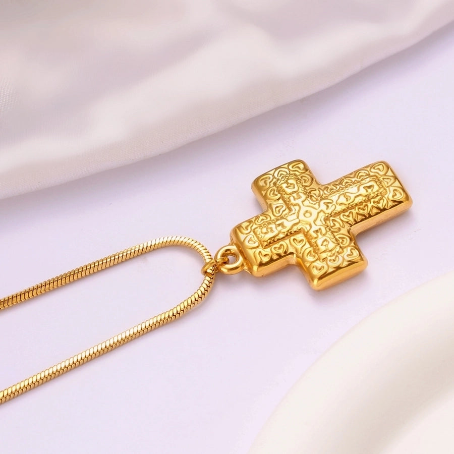 Vintage Style Cross Pendant Necklace