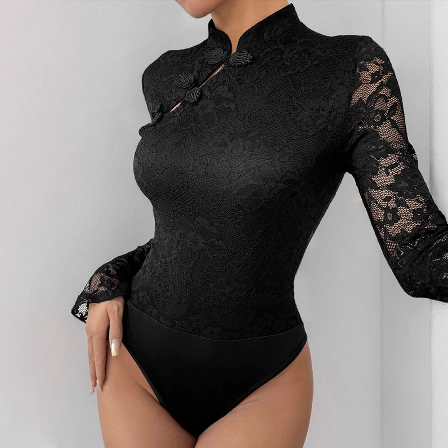 Chinoiserie Sexy Lace Bodysuit