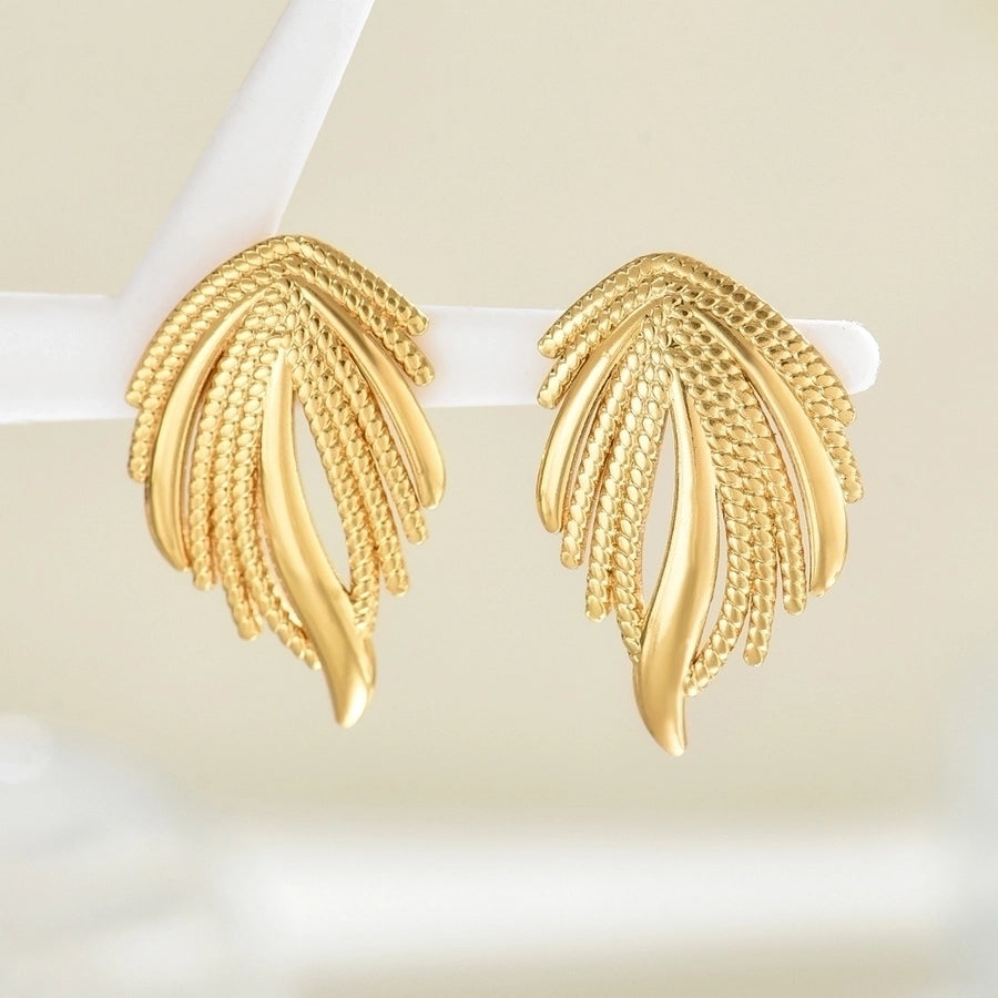 1 Pair Hawaiian 18K Gold Plated Drop Earrings