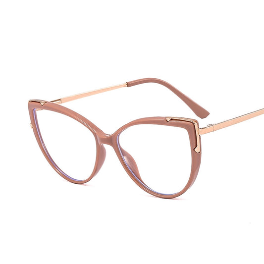 fashion color block ac square full frame optical glasses