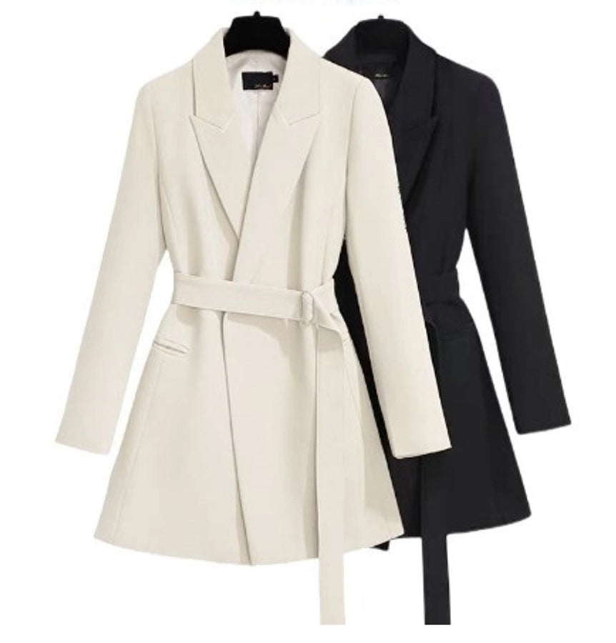 Long Sleeve Belted Blazer