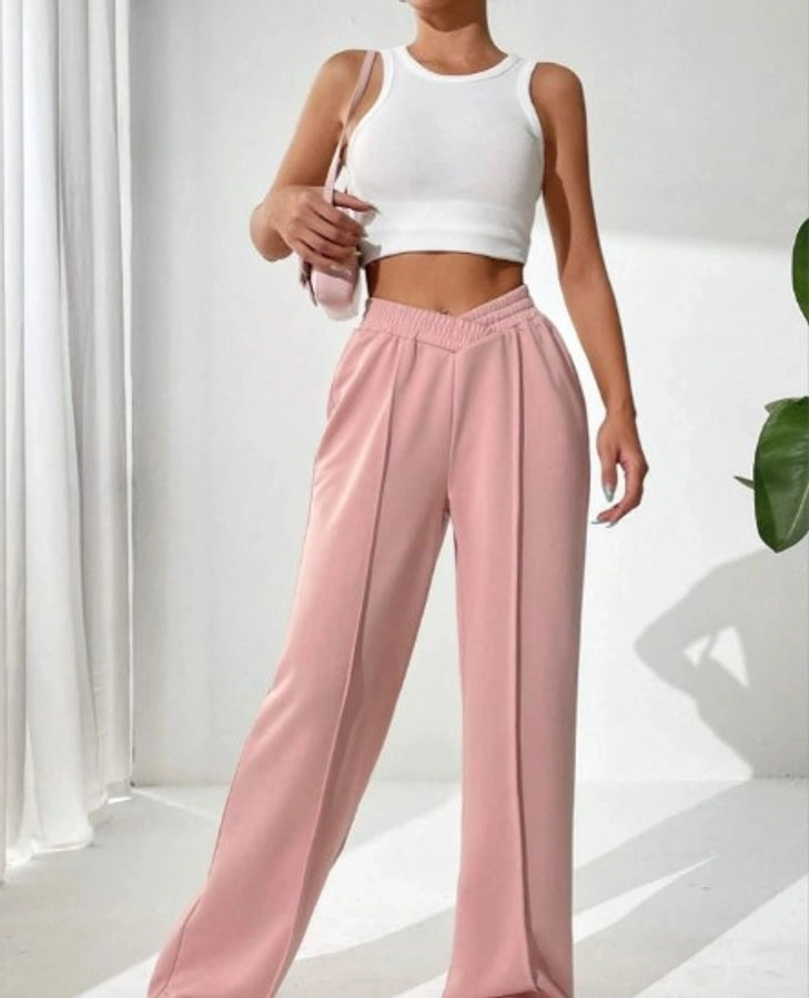 Simple Style Loose Fit Bottoms